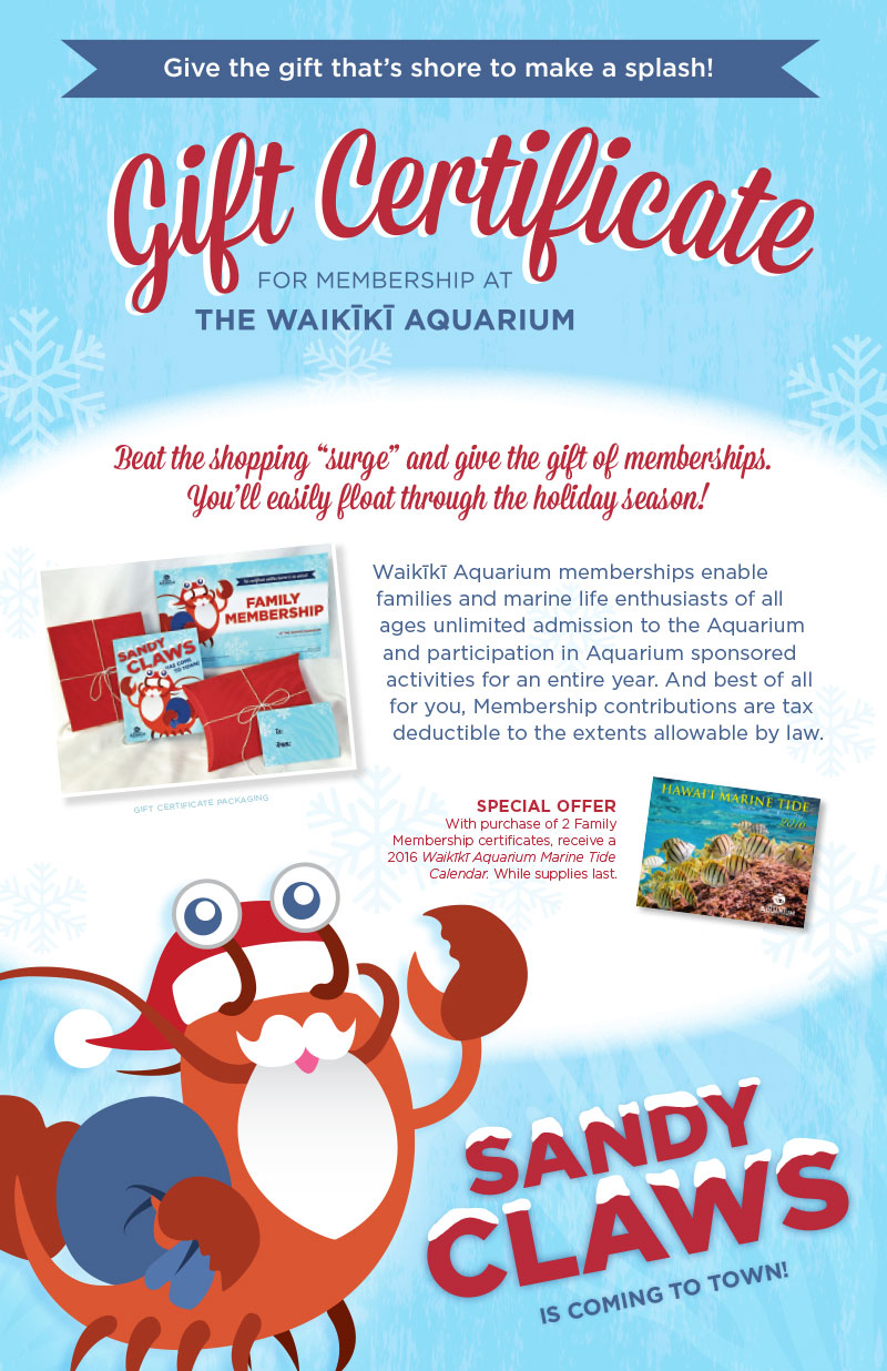 Membership Gift Certificates